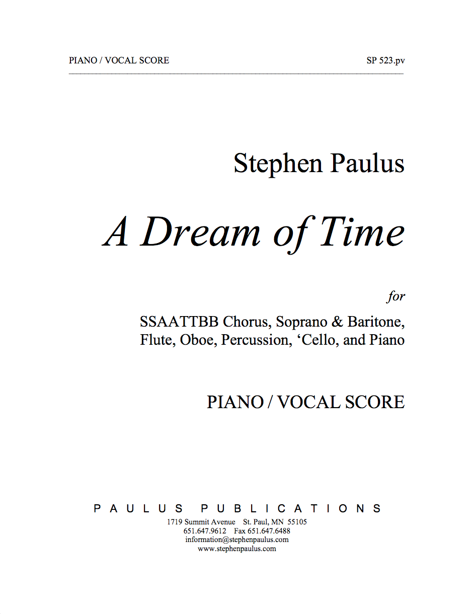 Dream of Time, A - Piano/Vocal