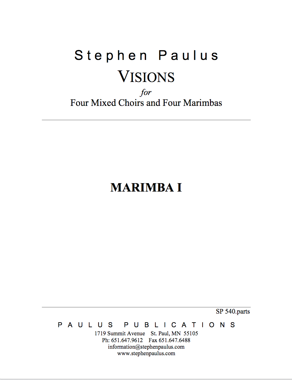 Visions - Part Set: Marimbas(4)