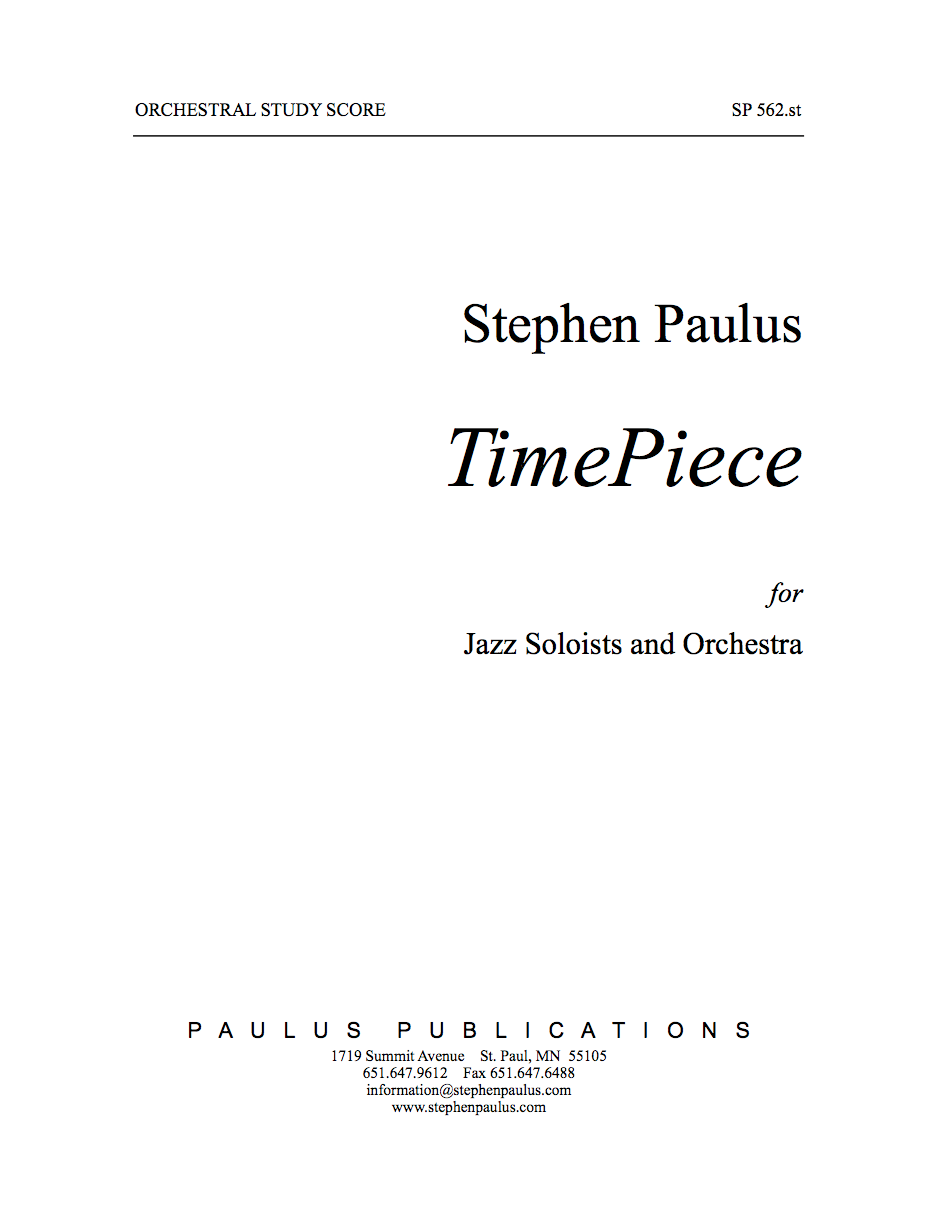 TimePiece for Jazz Soloists & Orchestra