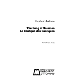 Song of Solomon, The for Soprano & Orchestra
