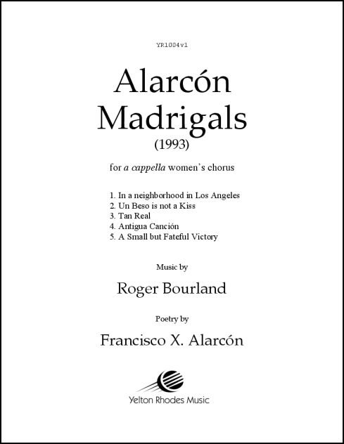 Alarcón Madrigals, Book 1 for SSAA, a cappella