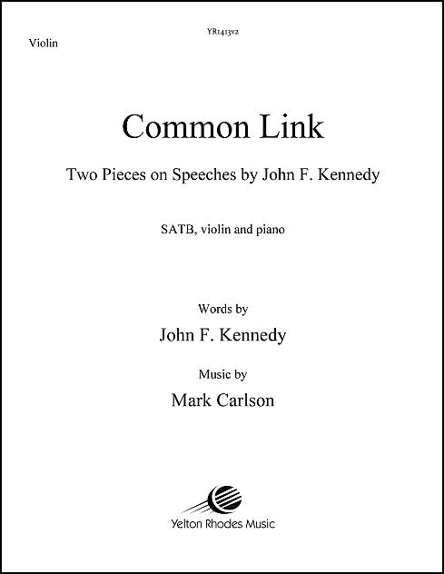 Common Link for SATB (or TTBB), violin & piano
