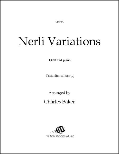Nerli Variations for TTBB & piano