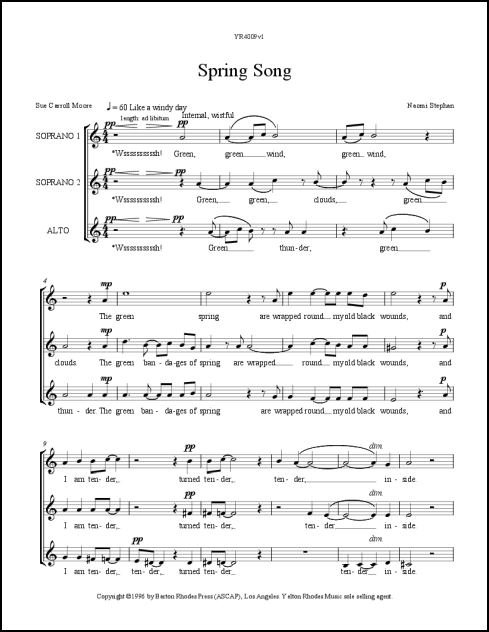 Spring Song for SSA