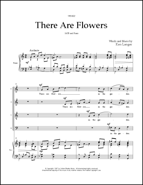 There Are Flowers for SATB & piano