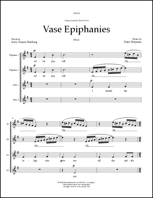 Vase Epiphanies for SSAA
