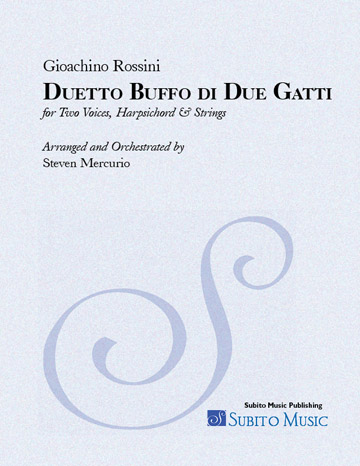 Duetto Buffo di Due Gatti (Rossini) for 2 Voices; Hpschd & Strings
