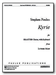 Kyrie (from Luther Mass) for SSAATTBB Chorus, with Keyboard - Click Image to Close